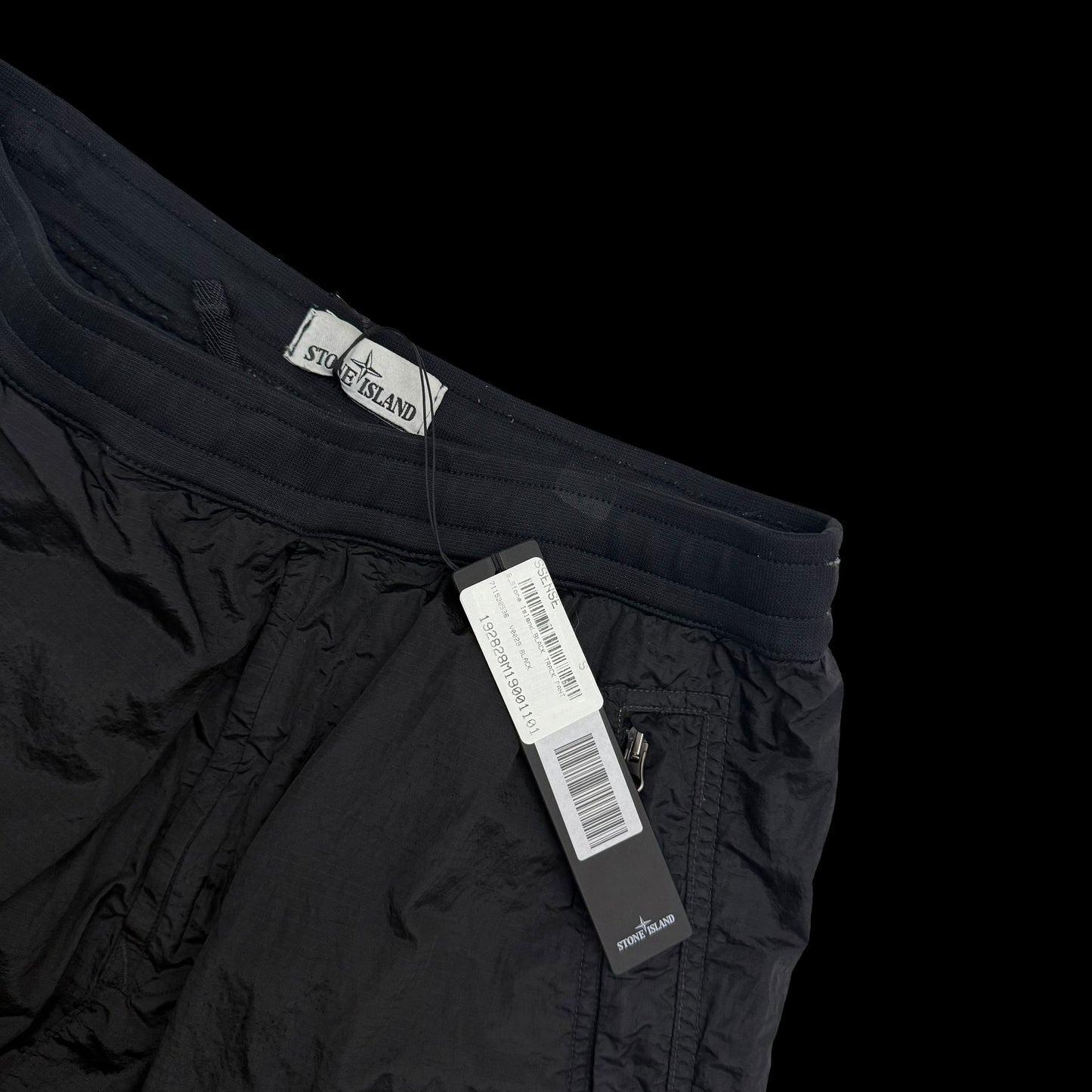 Stone Island Logo Patch Nylon Metal Pants Dark Navy (Size S)