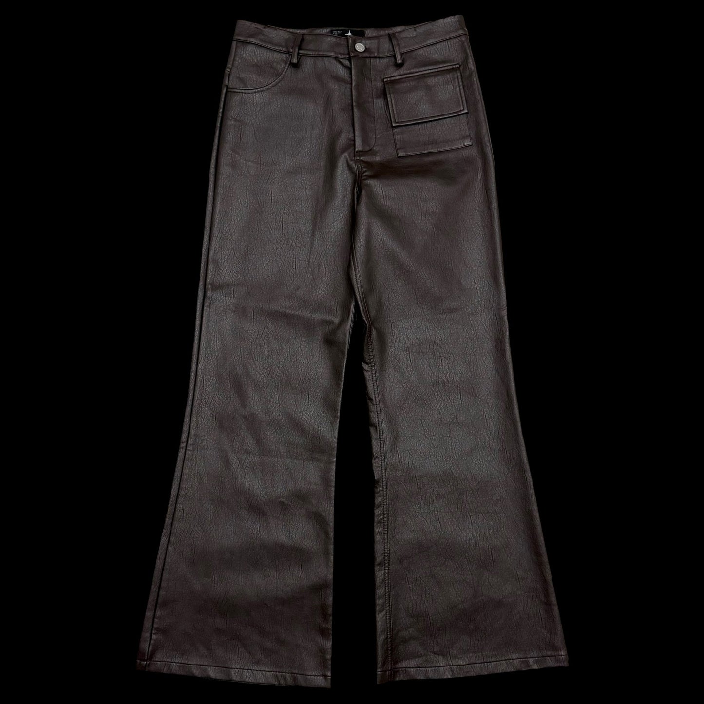 Ranger Cartel SS 2023 Flared Leather Brown Pants (Size L)