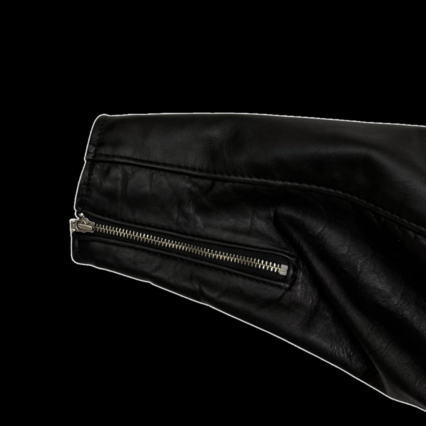 Schott 641 Horsehide Cafe Racer Jacket Black (Fits M-L)