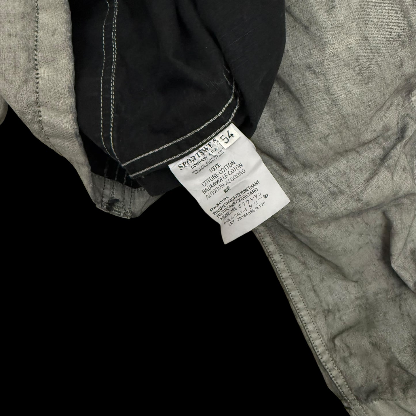 C.P. Company SS03 Spalmatura (Coated) Pigmented Field Jacket Grey (fits XL)