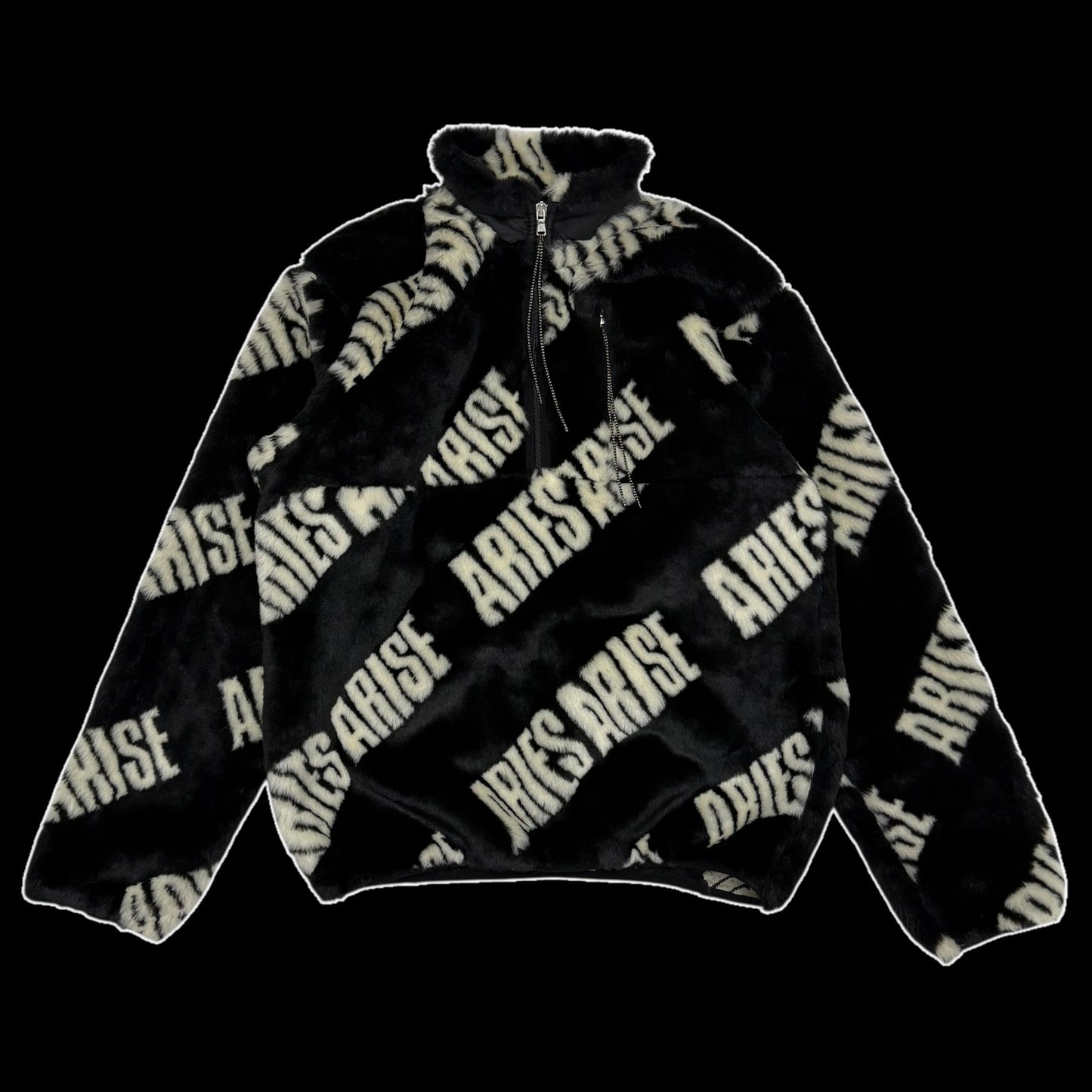 Aries Arise Half-Zip Fleece Black (Fits M-L)