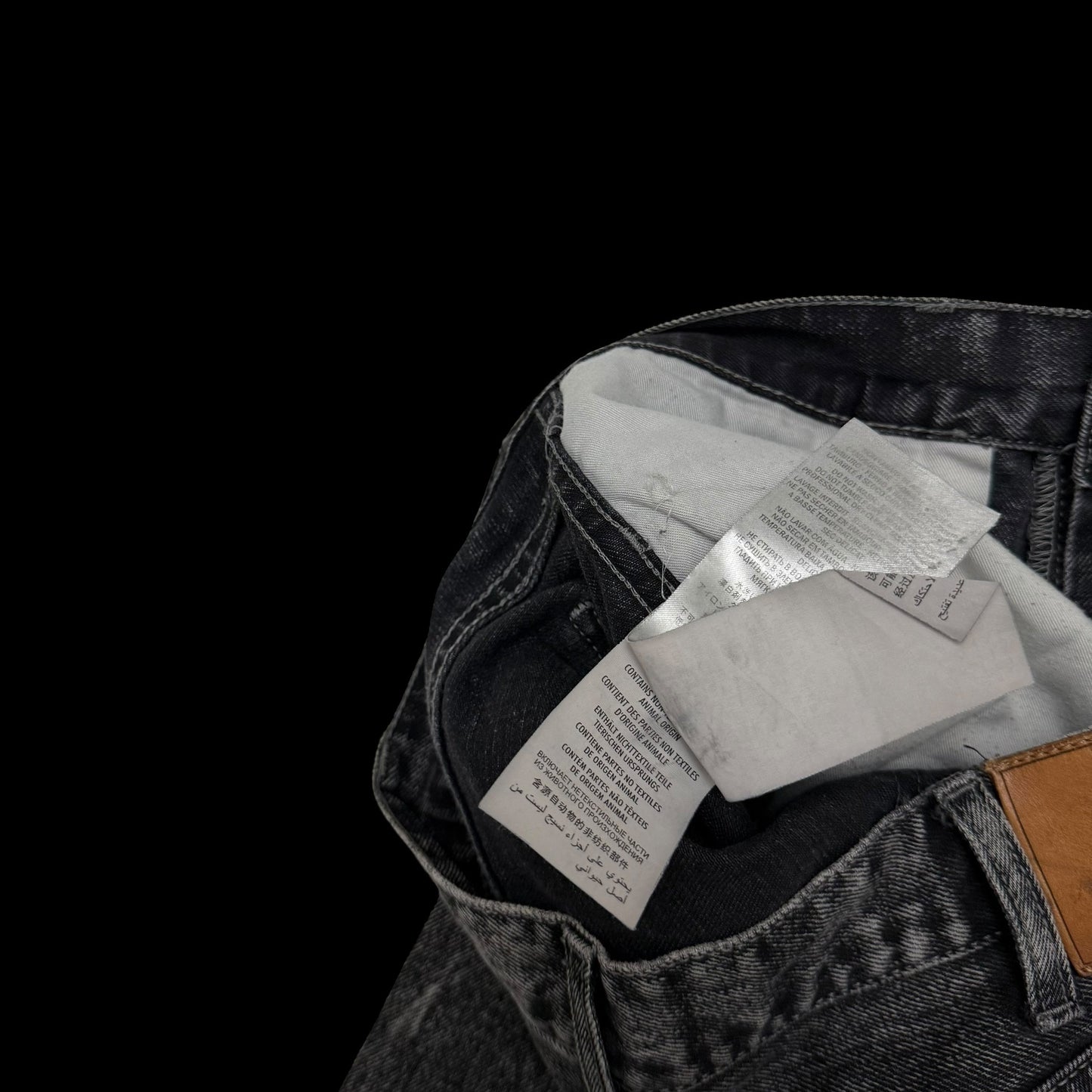 Gucci Washed Black Slim Fit Jeans (Size 32”)