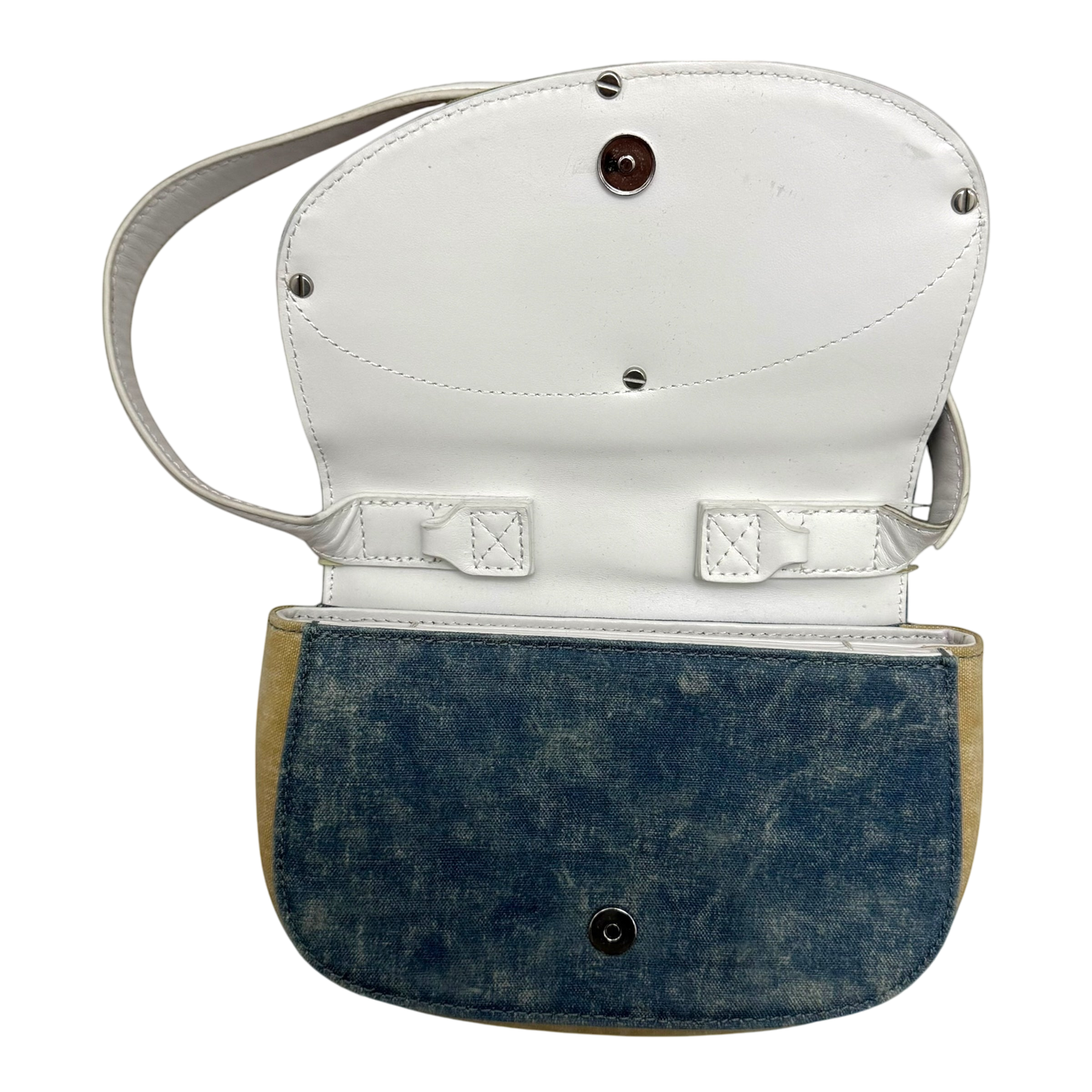Diesel 1DR Womens Shoulder Bag Blue Denim