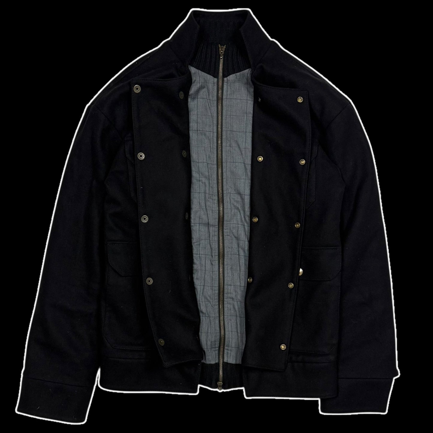 Vivienne Westwood Man 00s Button-Detailed Wool Utility Jacket (Fits M–L)