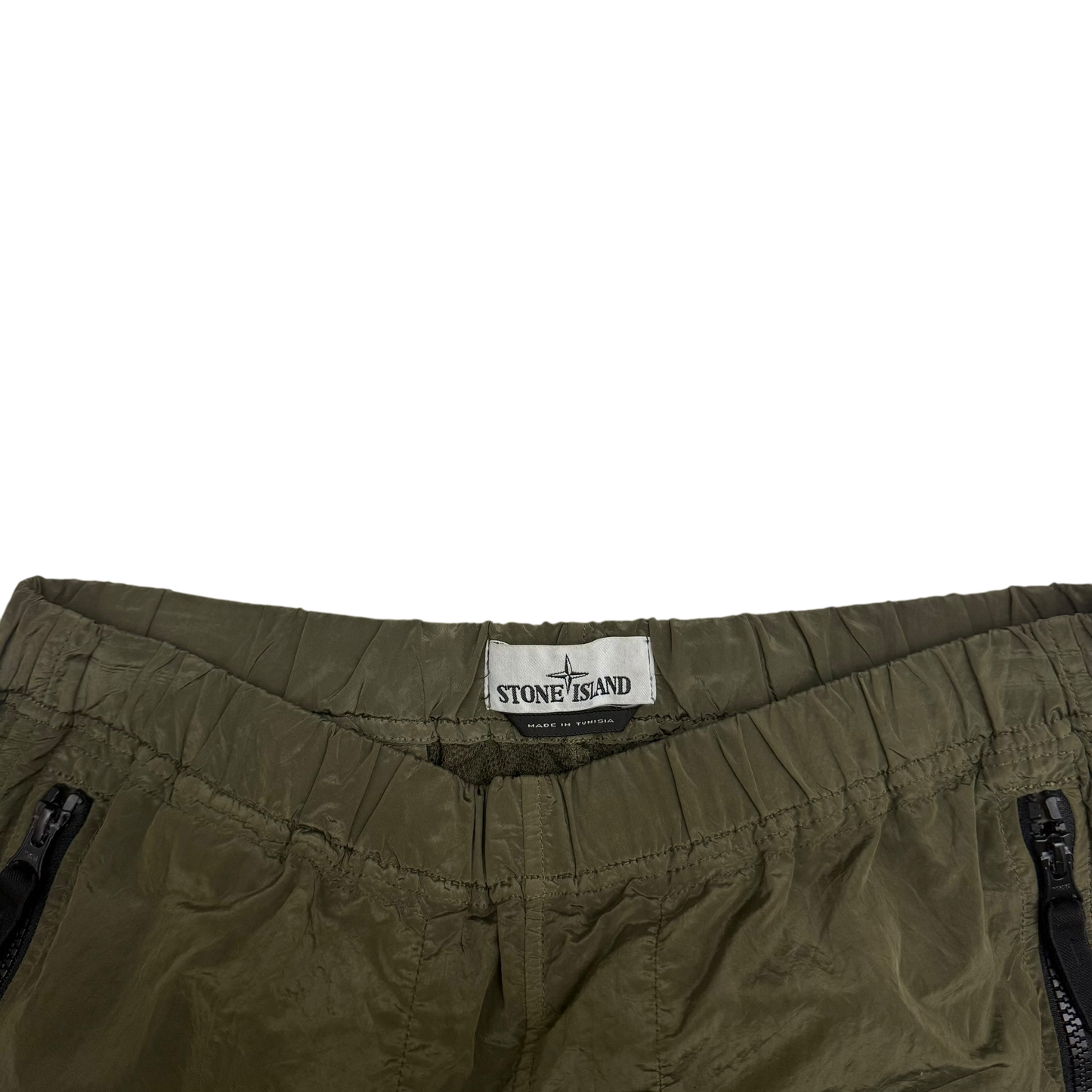 Stone Island Nylon Metal Cargo Pants Khaki Green (Size S)