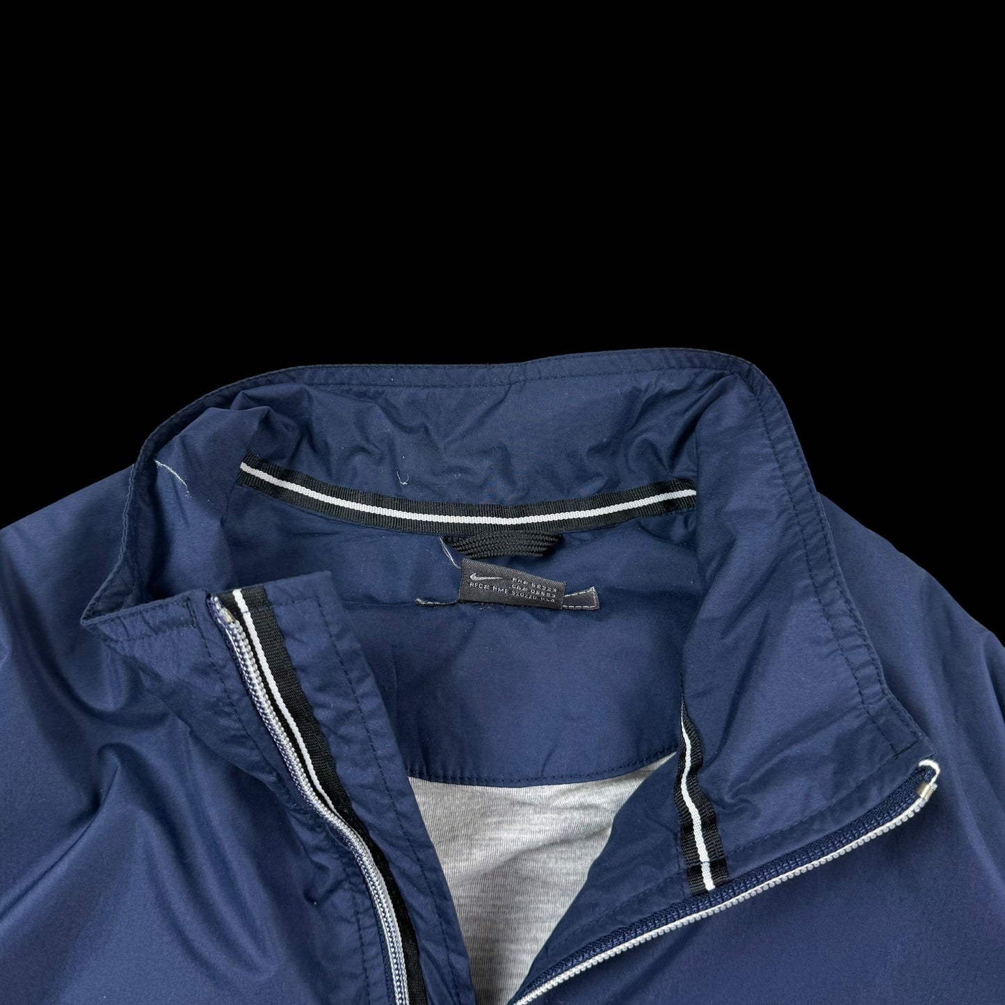 Nike 00s Embroidered Logo Lined Track Jacket White/Navy (part of set) (Fits M-L)