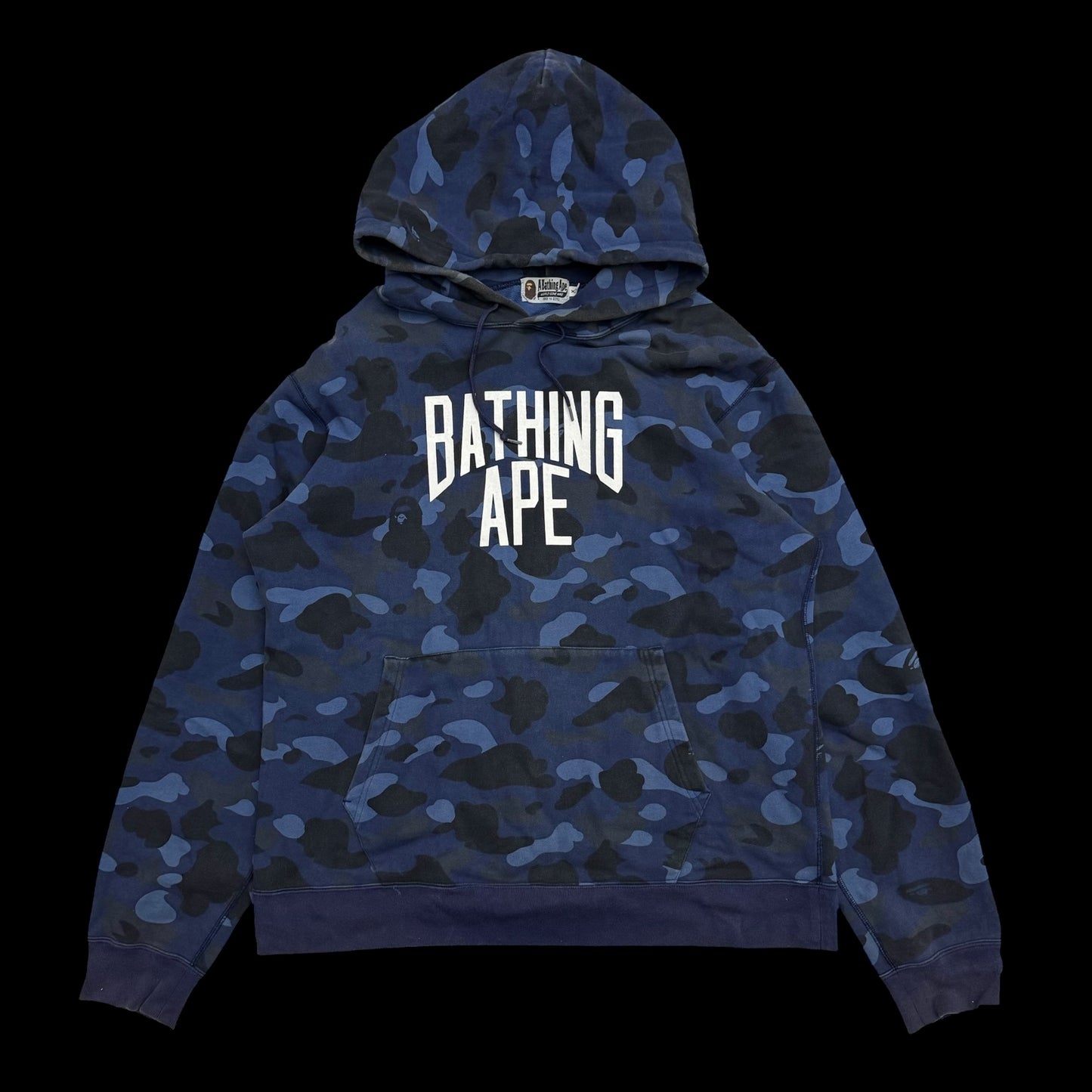 BAPE (A Bathing Ape) 1st Camo Hoodie Blue (Fits XL)