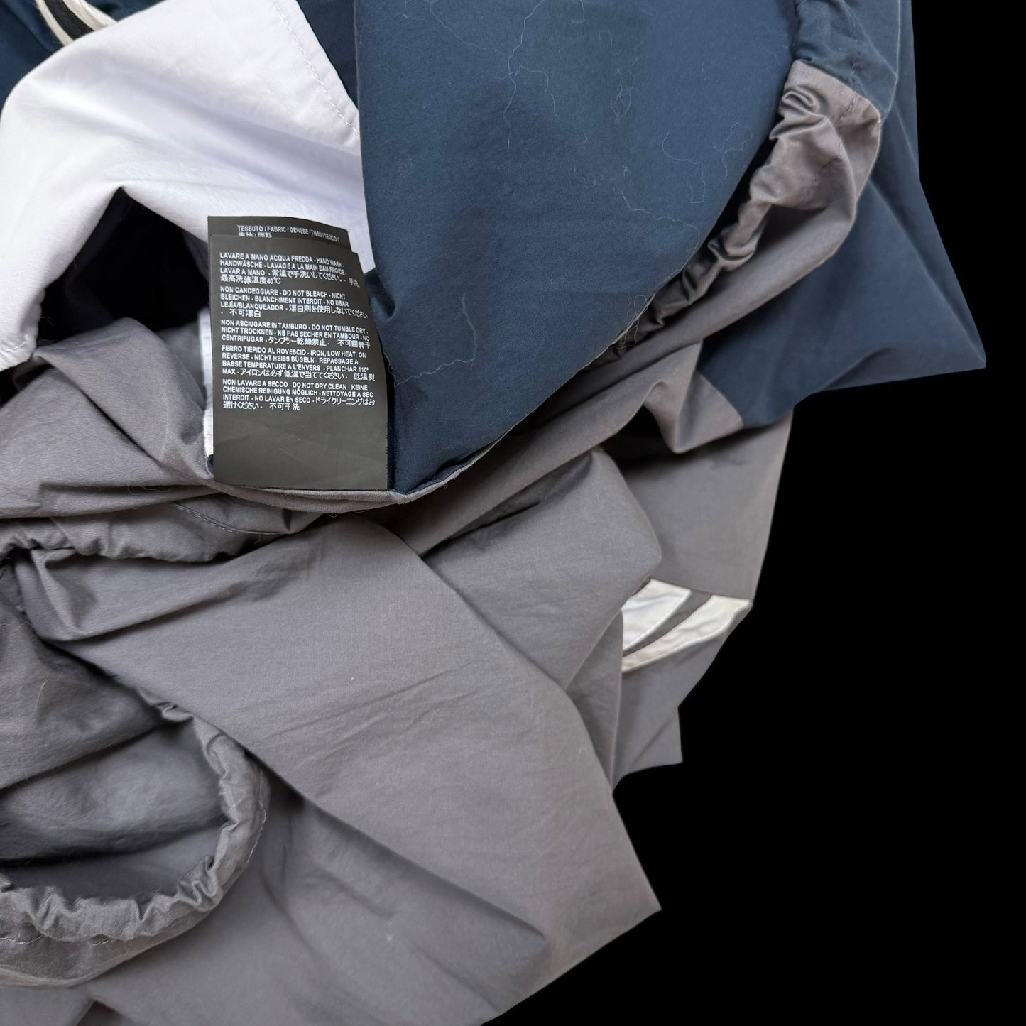 Balenciaga SS18 Logo Colour Block Track Jacket White/Navy/Grey (Fits L-XXL)