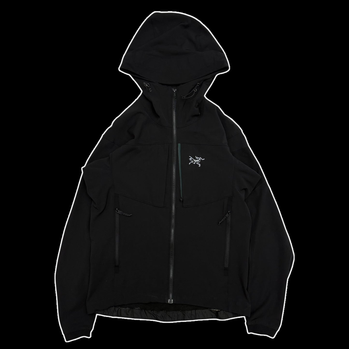 Arc'teryx Gamma MX Hooded Softshell Jacket Black (Size M)