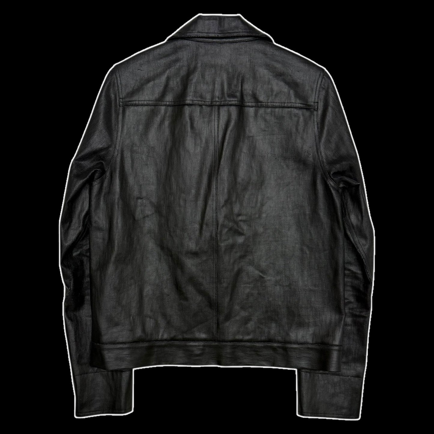 Rick Owens DRKSHDW SS17 Sample ‘Black Rubber’ Walrus Jacket (Fits S-M)