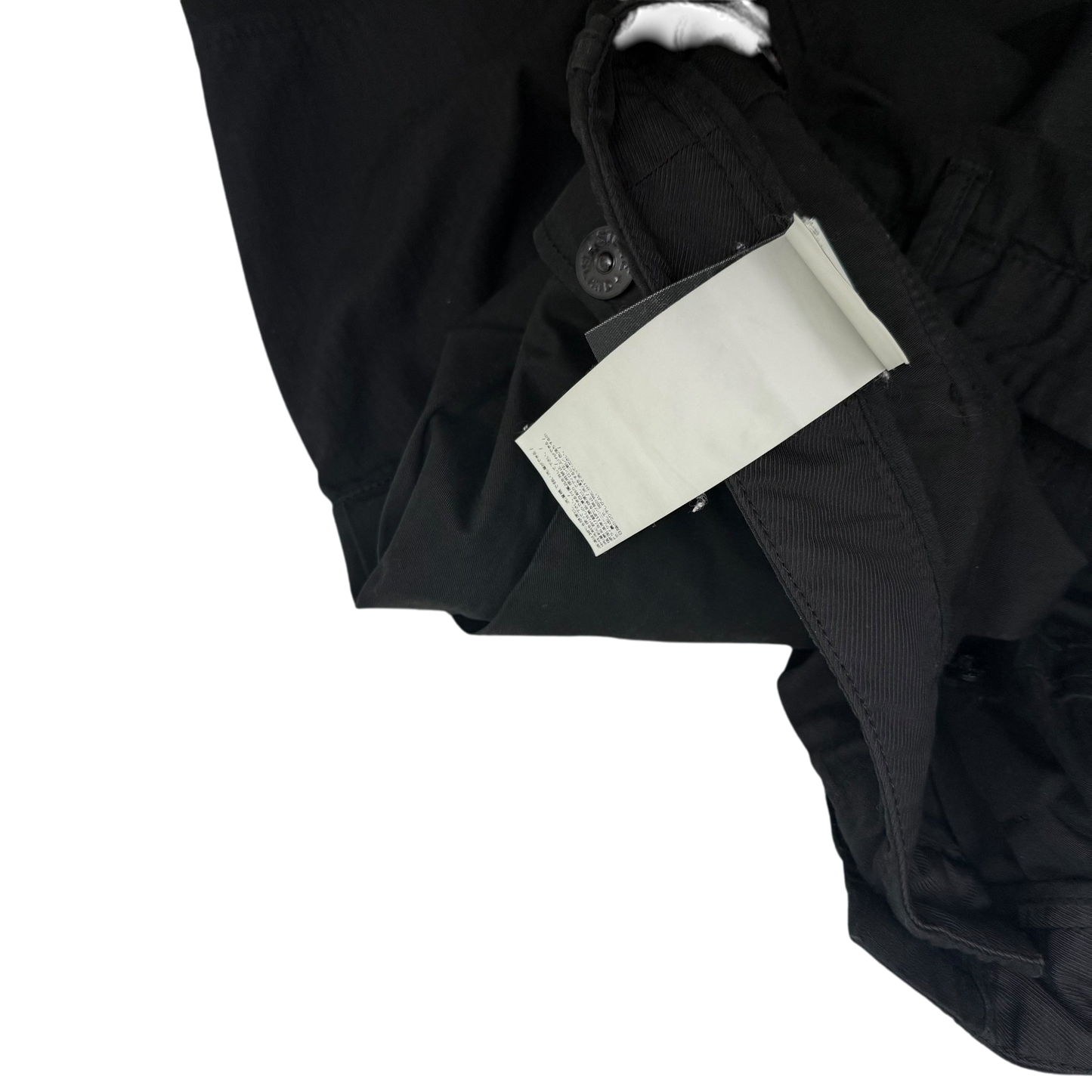 Stone Island Type RE-T Heavy Cotton-Ripstop Cargo Pants Black (Size 32”)