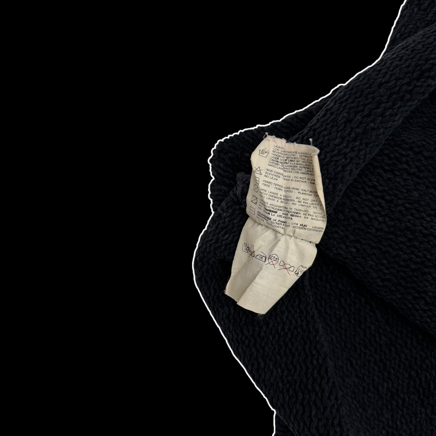 Stone Island AW00 Faded Heavy Ribbed Knit Sweatshirt (Size XL)