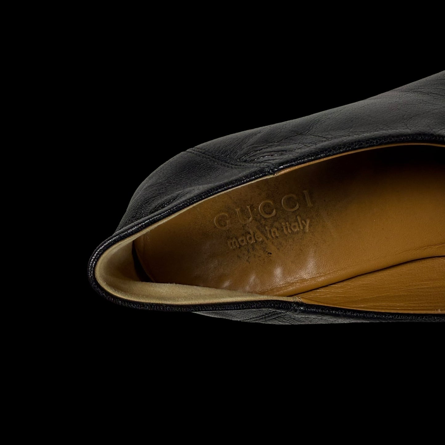Gucci Jordaan Horsebit Leather Loafers Black (fits US10.5-11)