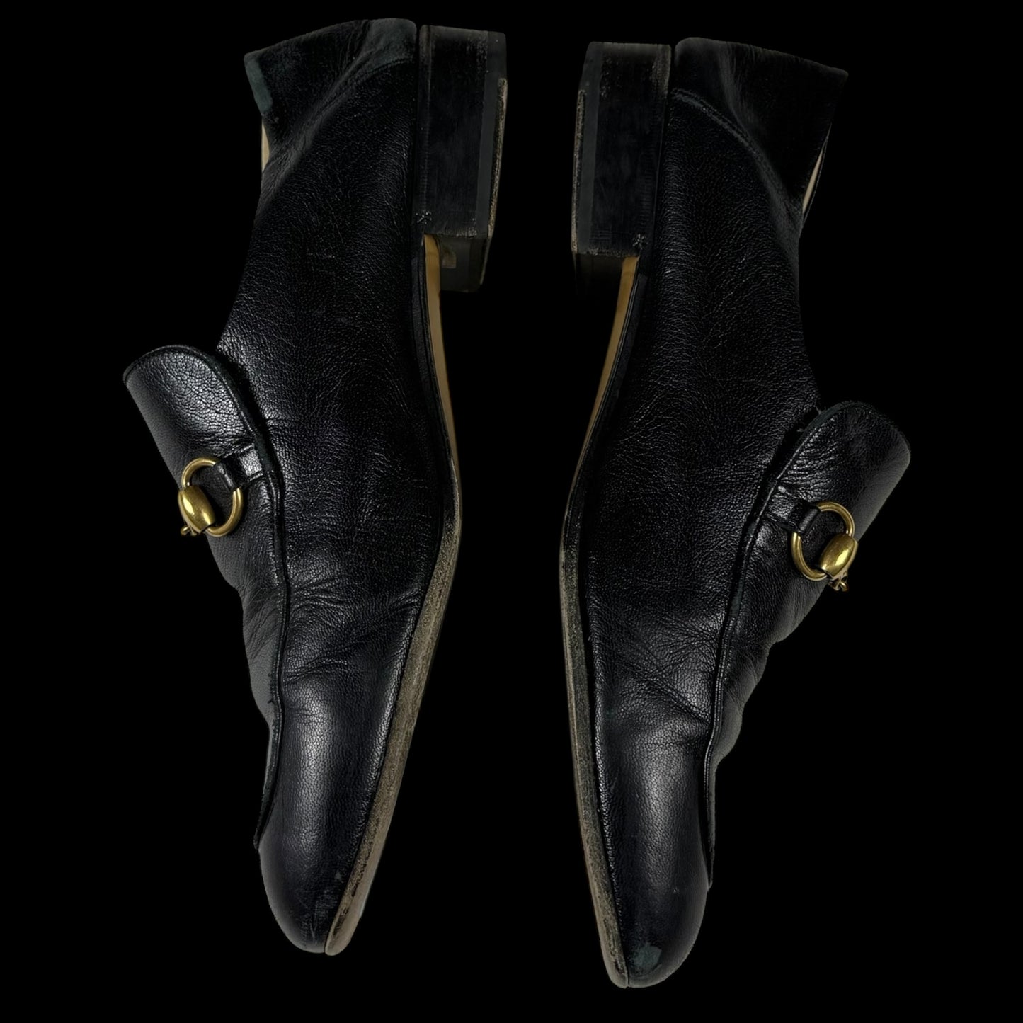 Gucci Jordaan Horsebit Leather Loafers Black (fits US10.5-11)