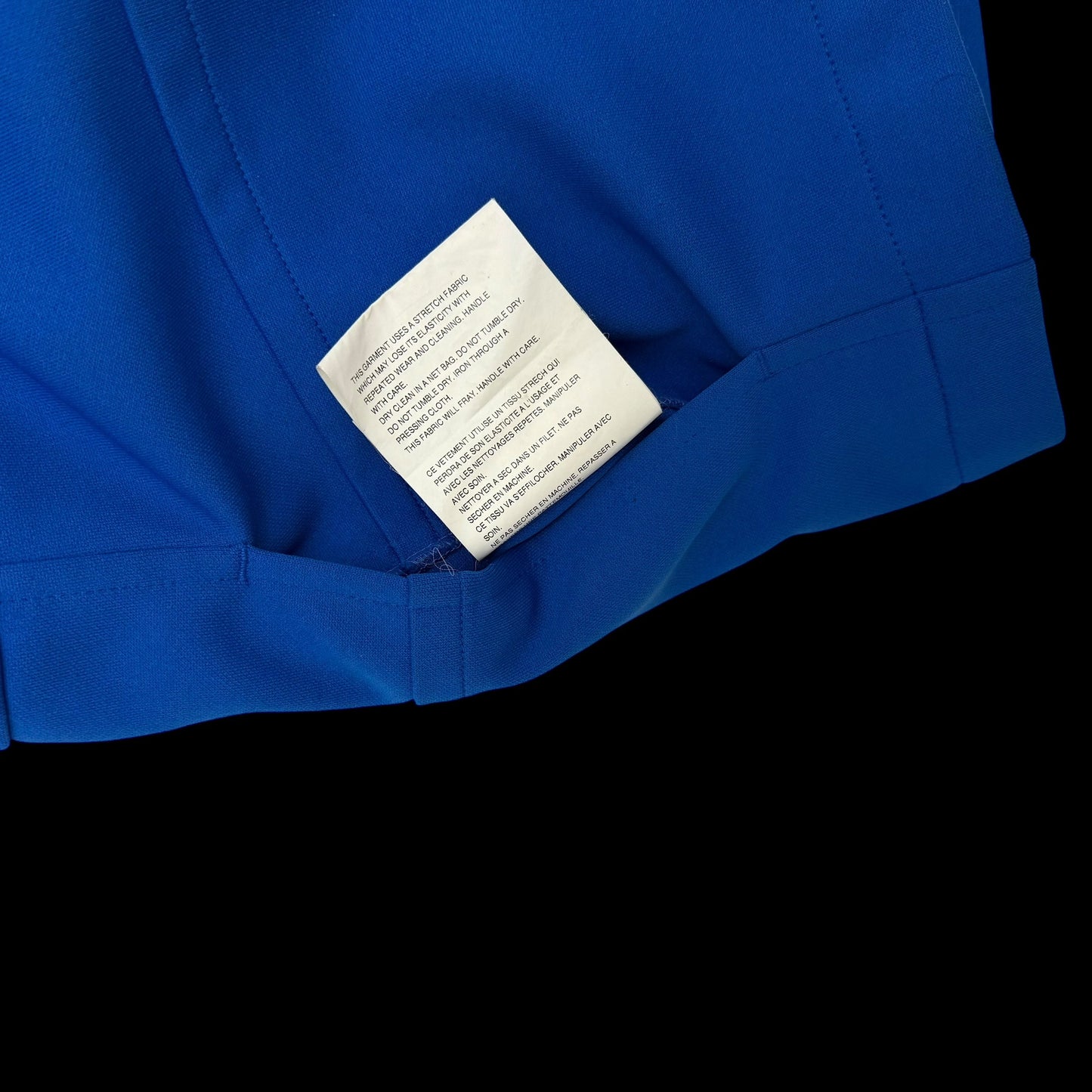 Comme des Garçons Homme Plus SS02 (AD2001) Gobelin Zip-Up Blouson Jacket Blue (Fits M)