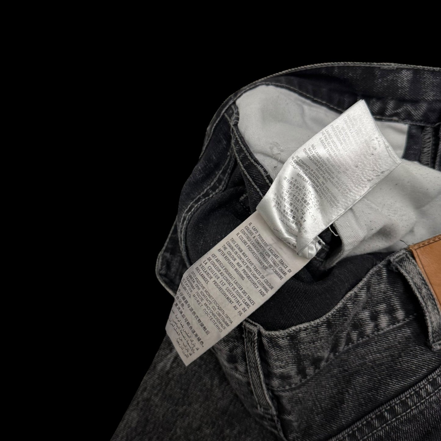 Gucci Washed Black Slim Fit Jeans (Size 32”)