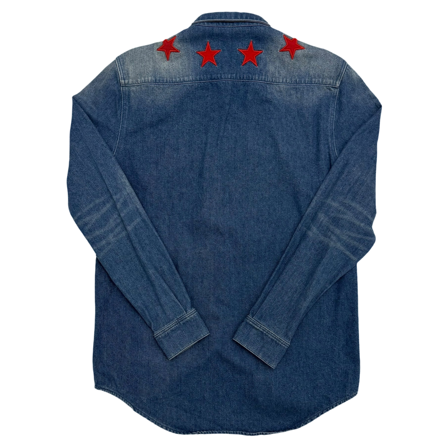 Givency Star Patch Denim Shirt (Fits M-L)