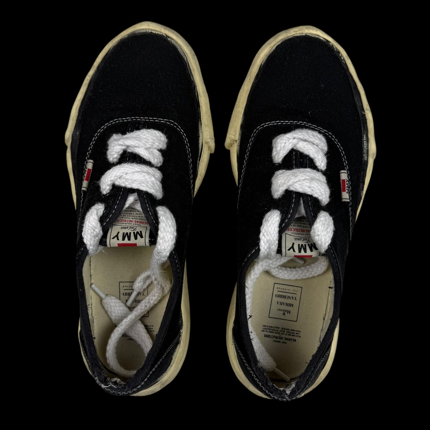 Maison Mihara Yasuhiro Baker OG
Sole Vintage Canvas Low Black / Cream (US11/EU44)