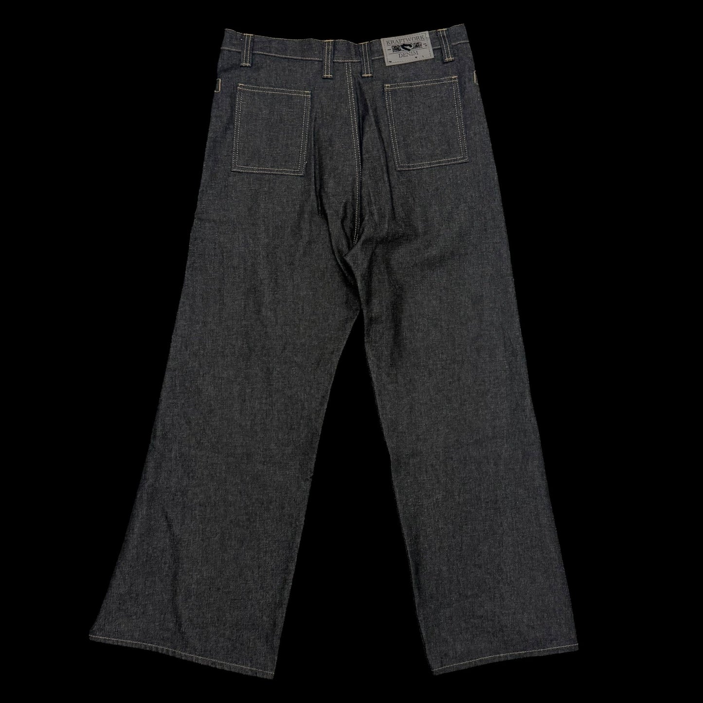 Kraftwork SS 2025 Uniform Pleated Denim Jeans (Fits 34”)