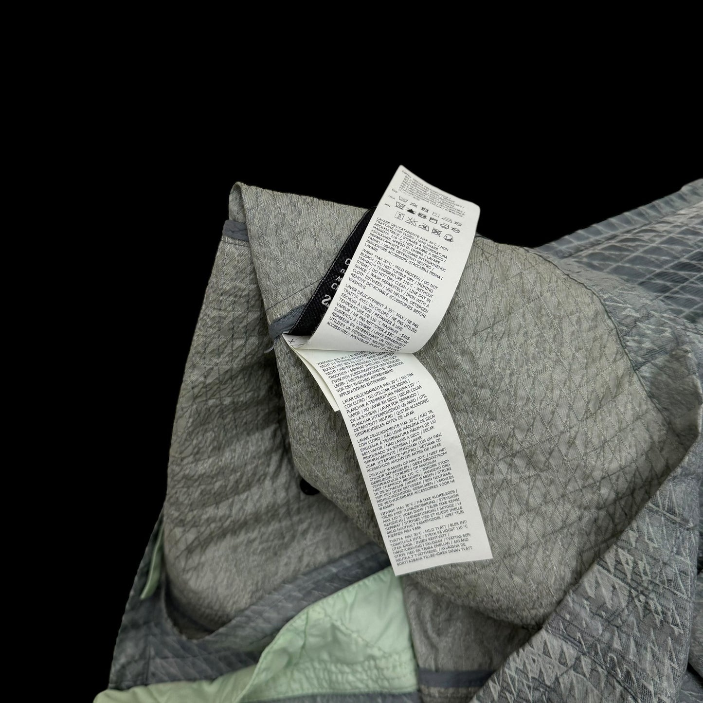 Stone Island Shadow Project SS 2016 Jacquard Nylon Jacket Grey / Green (Size L)