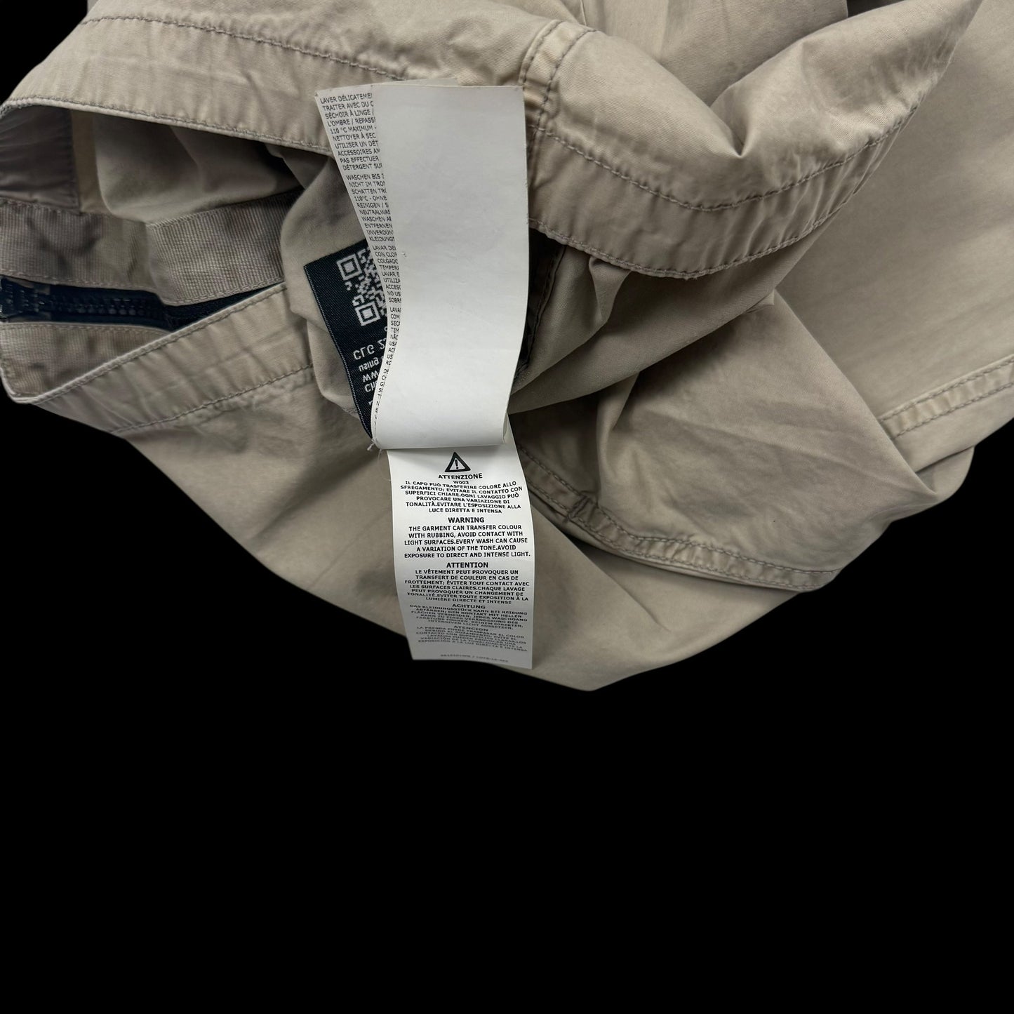 Stone Island Zip Up Overshirt Beige (Size XL)