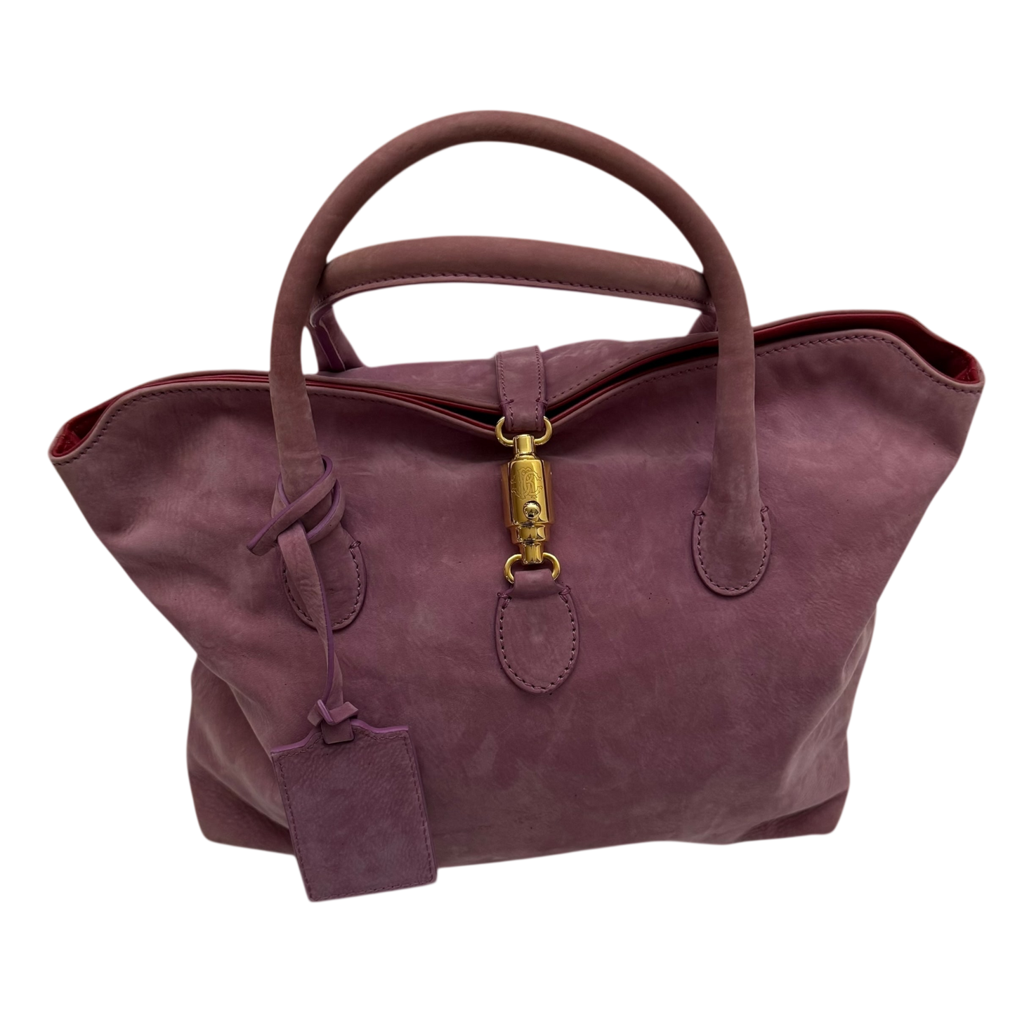 Roberto Cavalli 00s Suede Bag Pink