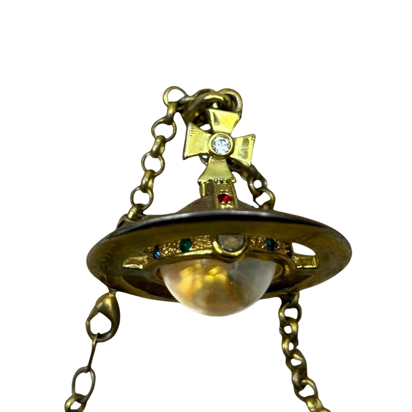 Vivienne Westwood Orb Giant 3D  Necklace Gold