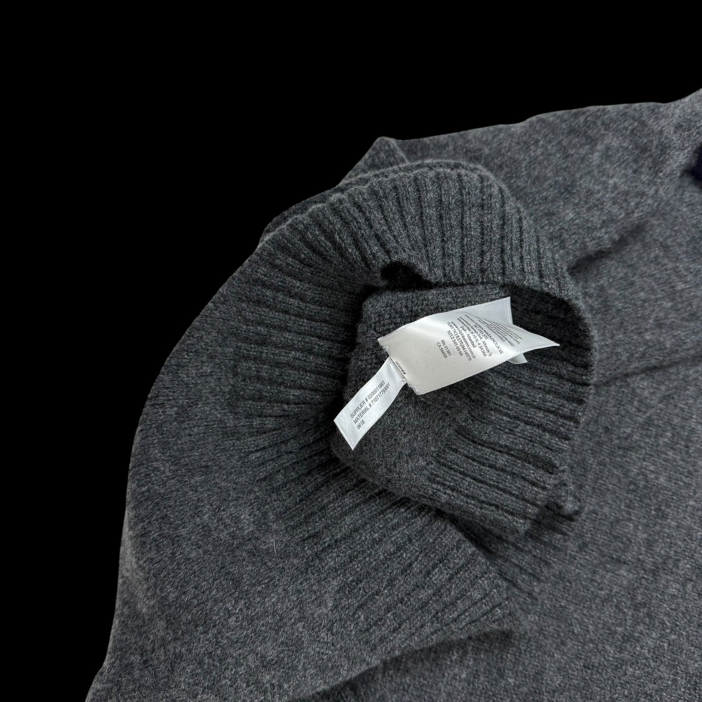 Polo Ralph Lauren ‘Geaky Bear’ Intarsia Knit Wool Sweatshirt Grey (fits M-L)