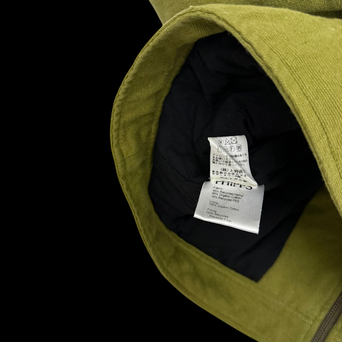 Phipps FW18 Hemp Blend Workwear Jacket Green / Brown (Fits M-L)