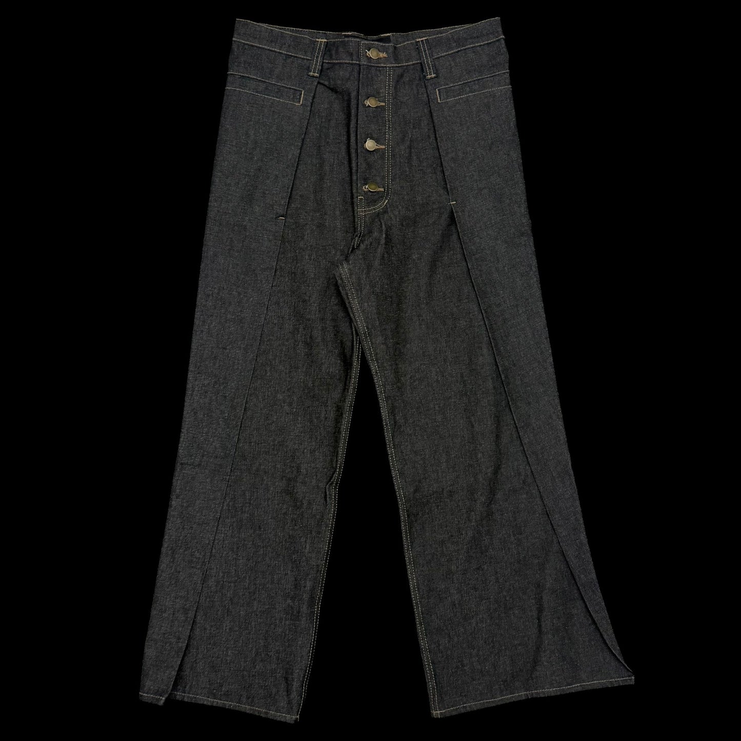 Kraftwork SS 2025 Uniform Pleated Denim Jeans (Fits 34”)