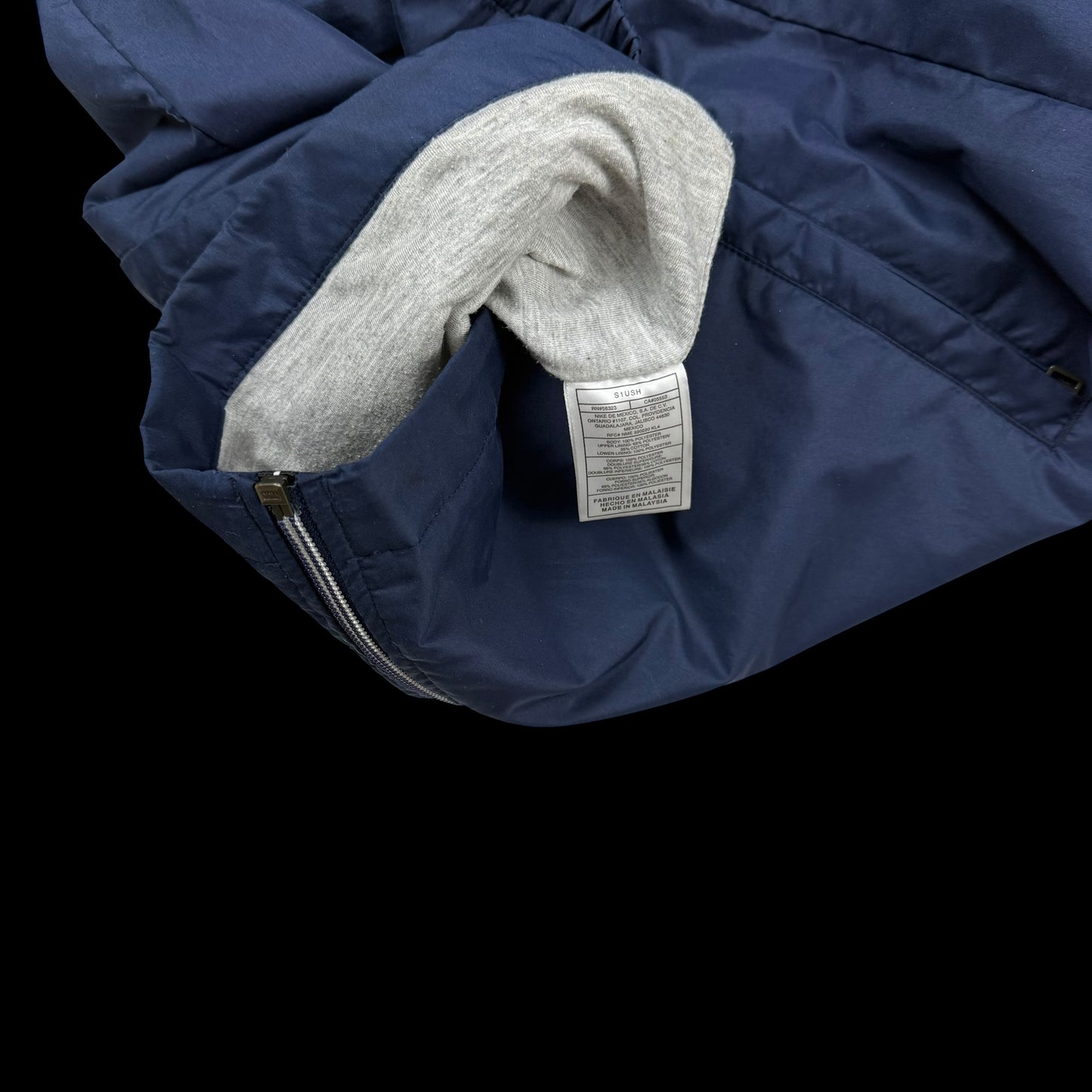 Nike 00s Lined Track Pants White/Navy (part of set) (Fits M-L)