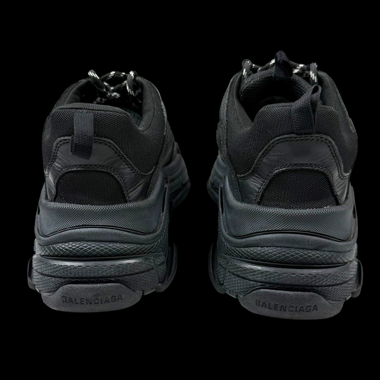 Balenciaga 2017 Triple S Pre-Distressed Triple Black (US11/UK10/EU44)