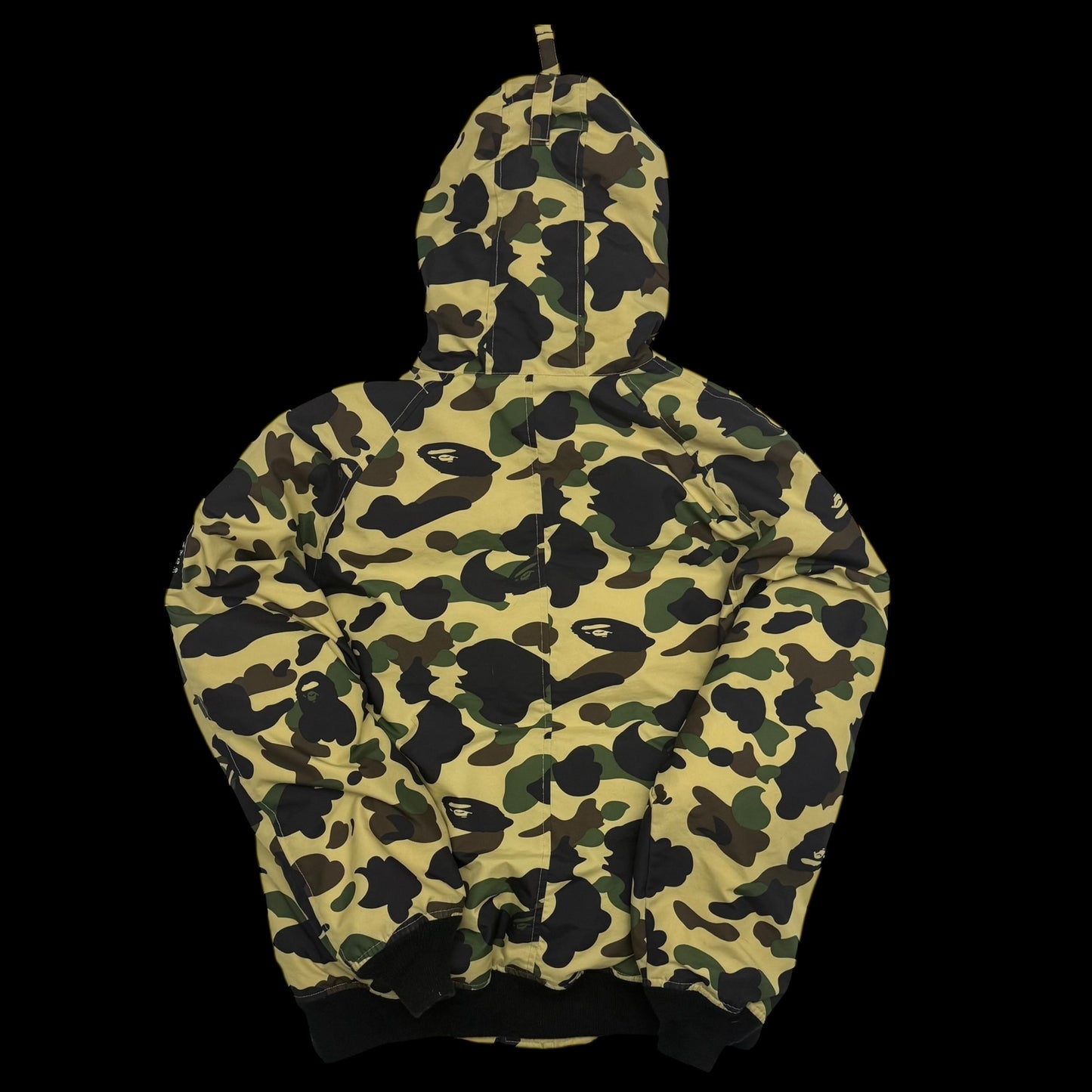 Bape (A Bathing Ape) 1st Camo N-2B Fur-Lined Down Jacket (Size L)