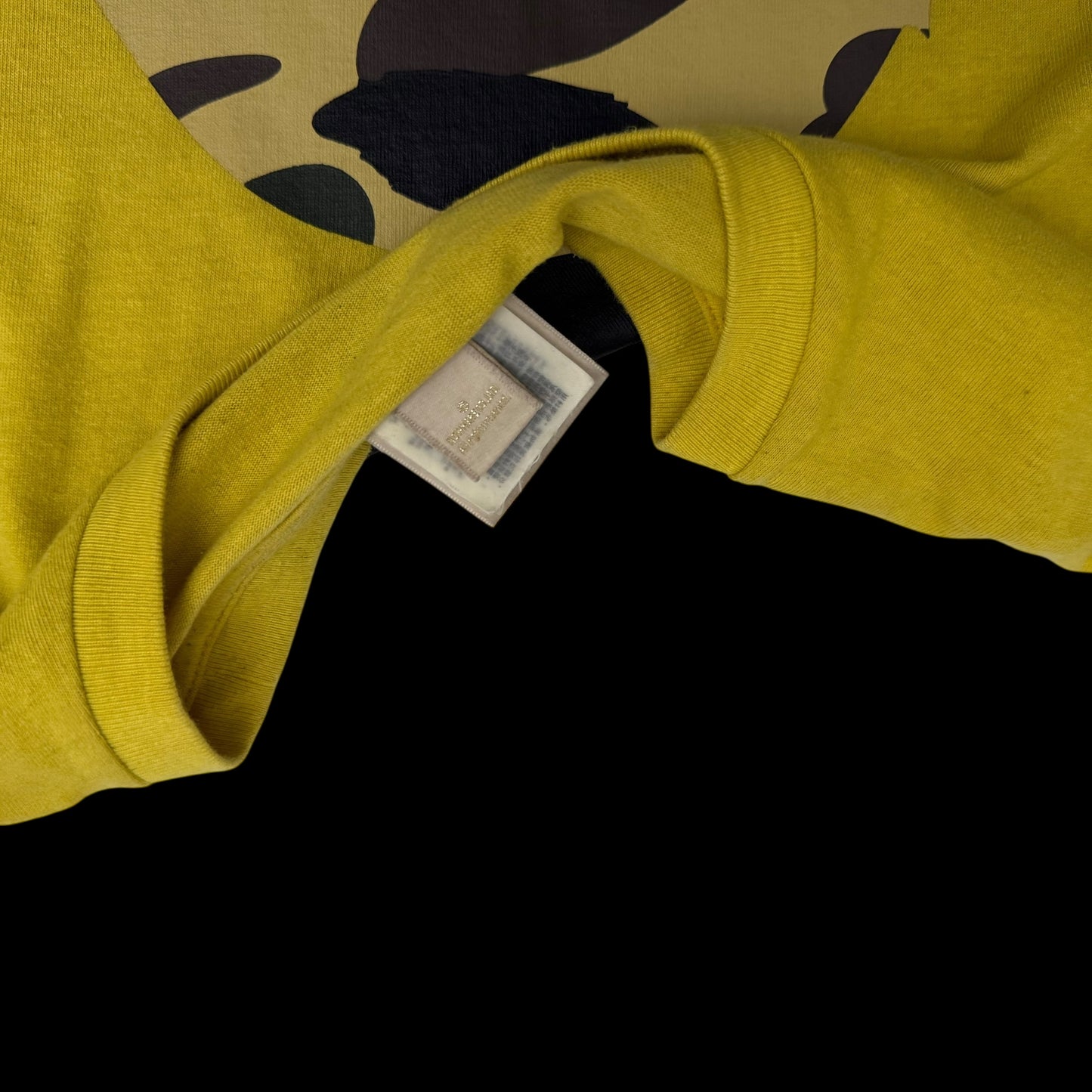 BAPE (A Bathing Ape) 1st Camo Big Ape Head T-Shirt Yellow (Fits XL-XXL)