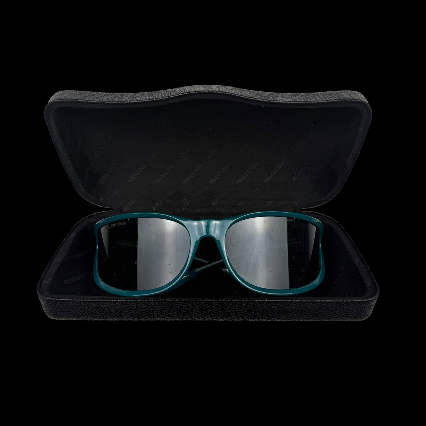 Balenciaga Extreme Oval Sunglasses Green