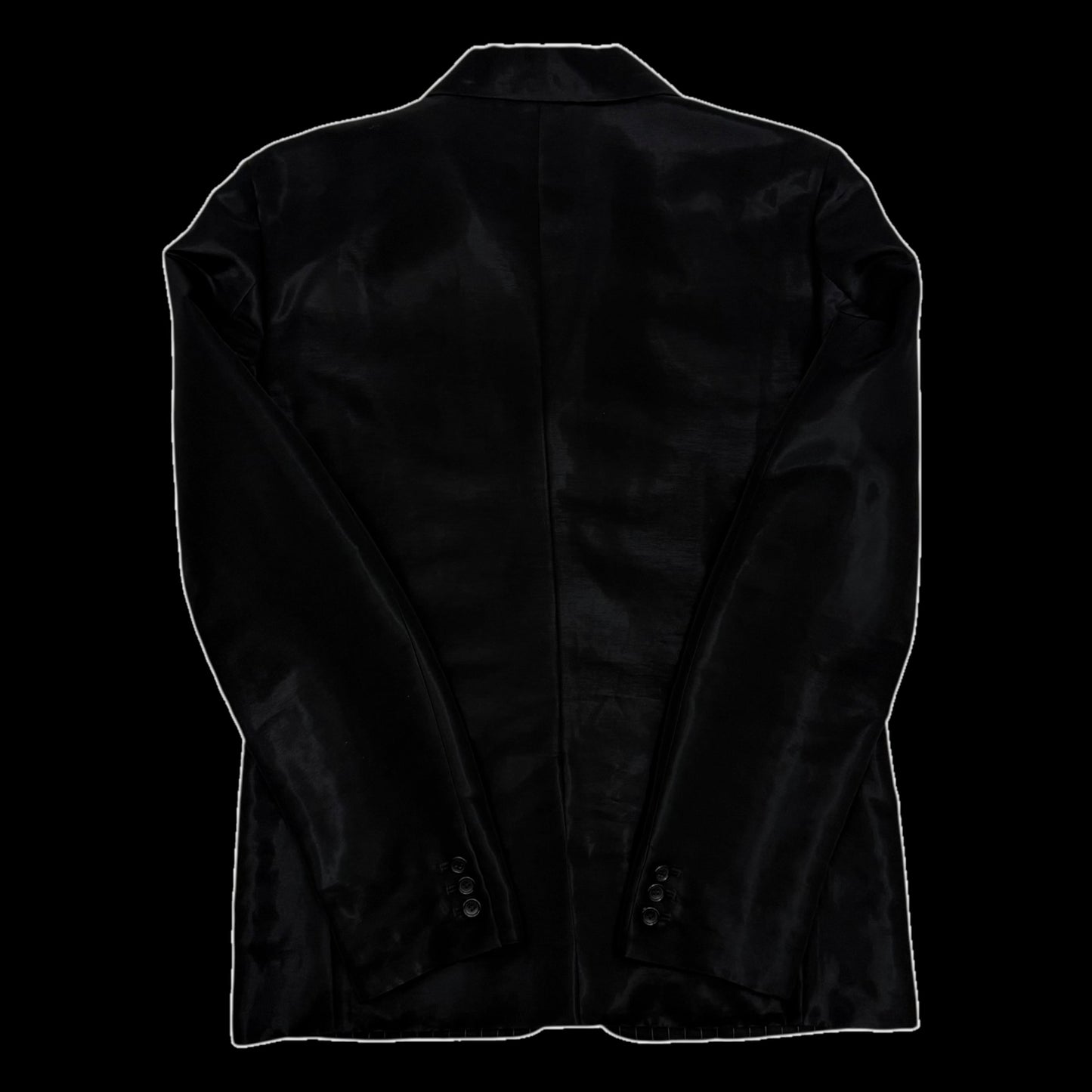 Comme Des Garçons BLACK SS20 Triacetate Blazer Black (Fits M)