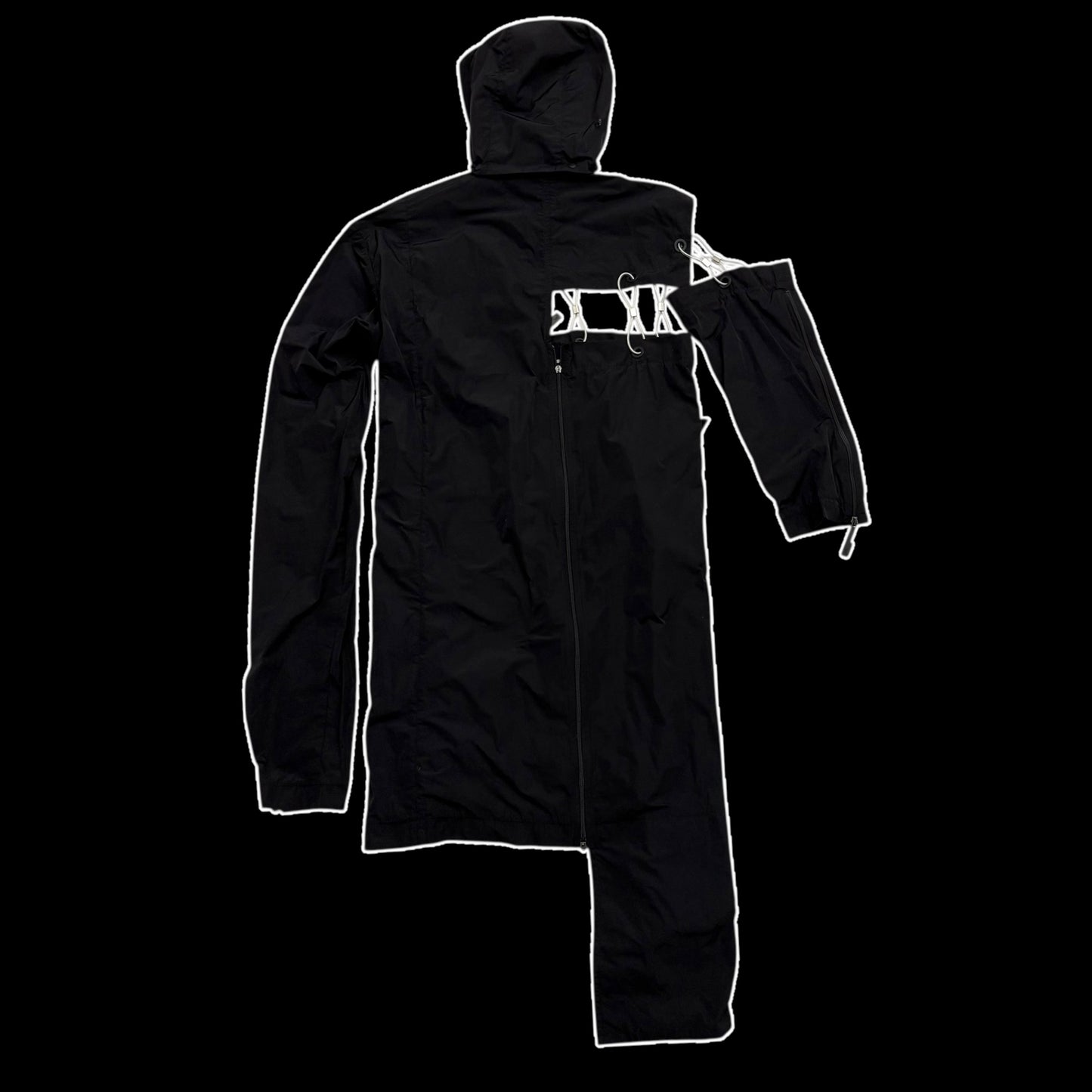 A-COLD-WALL* (ACW) Asymmetrical Nylon Chain Turncoat (Fits S-XL)