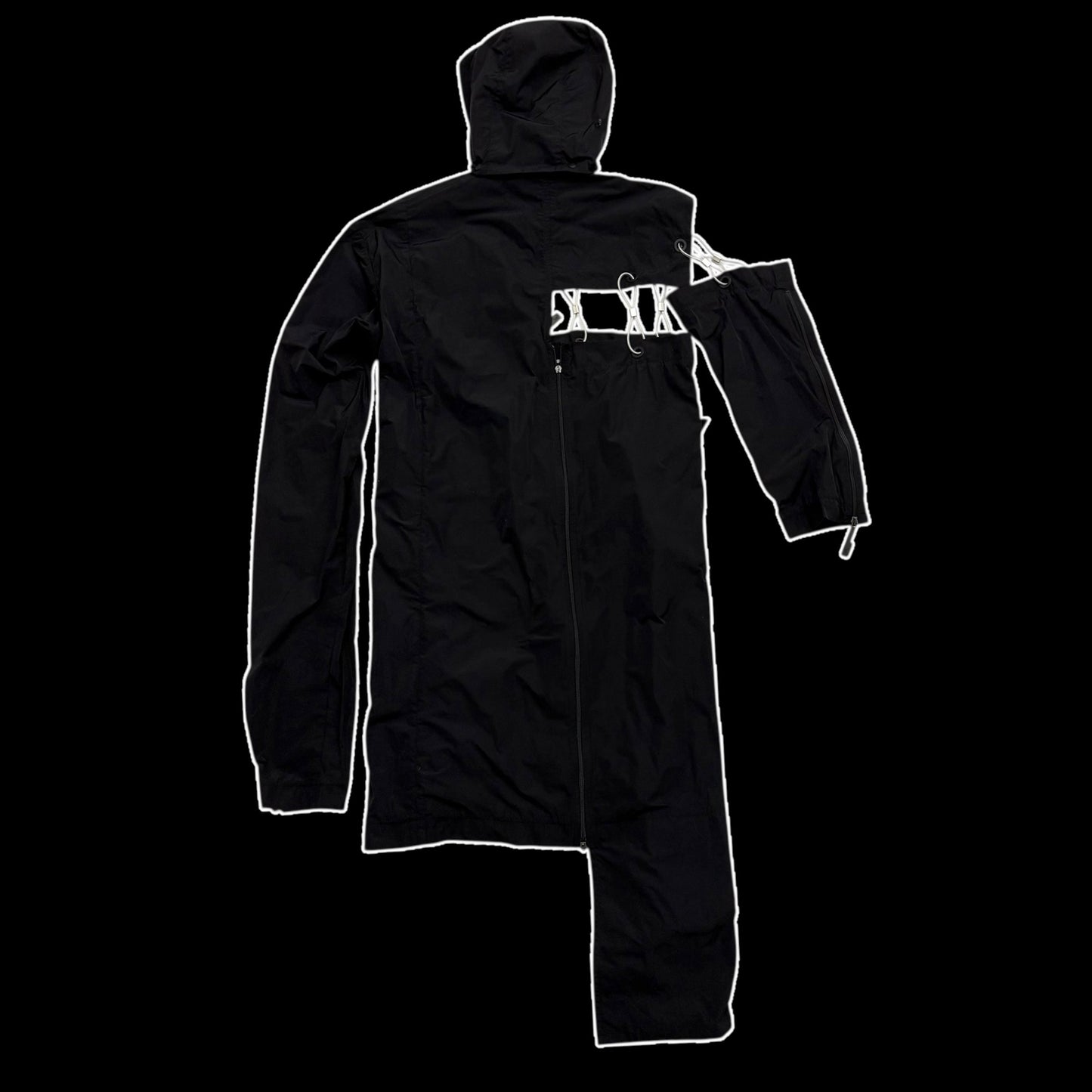 A-COLD-WALL* (ACW) Asymmetrical Nylon Chain Turncoat (Fits S-XL)