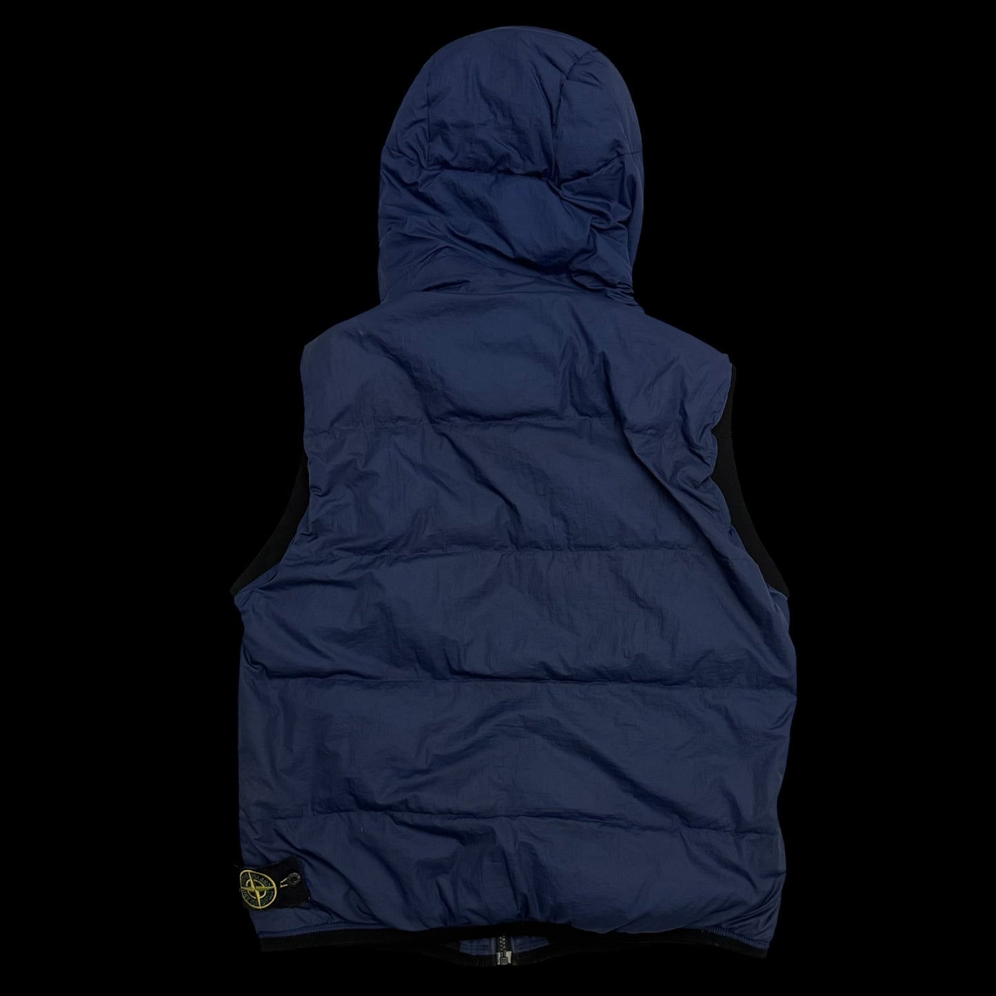 Stone Island AW11 Opaque Nylon Tela Down Puffer Gilet Navy (Fits L)