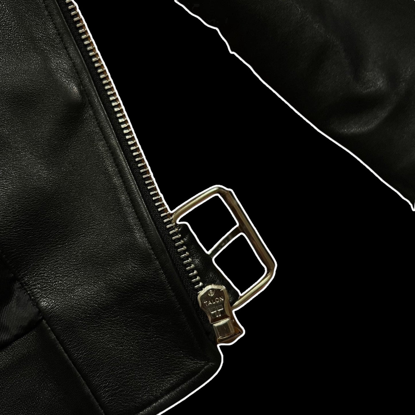 AW17 Acne Studios Nate Clean Black Leather Jacket (Fits L)