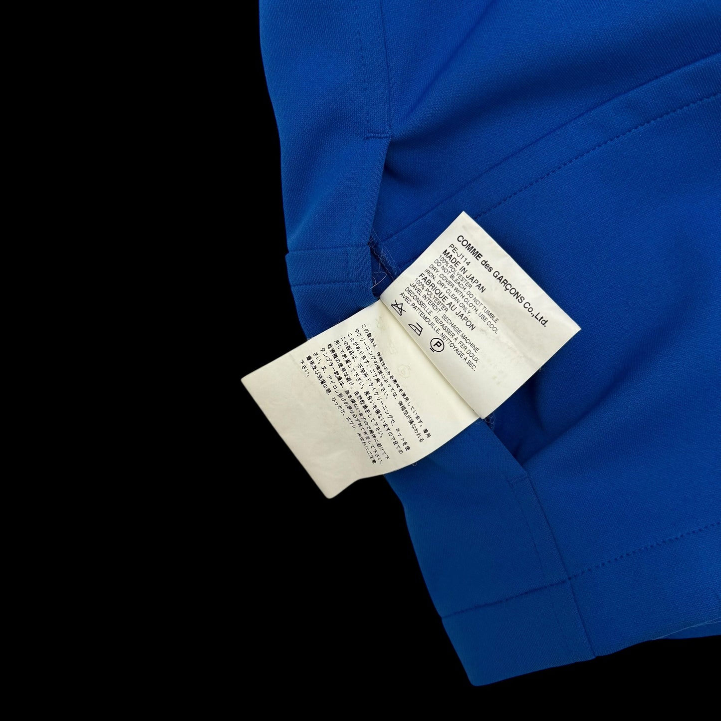 Comme des Garçons Homme Plus SS02 (AD2001) Gobelin Zip-Up Blouson Jacket Blue (Fits M)