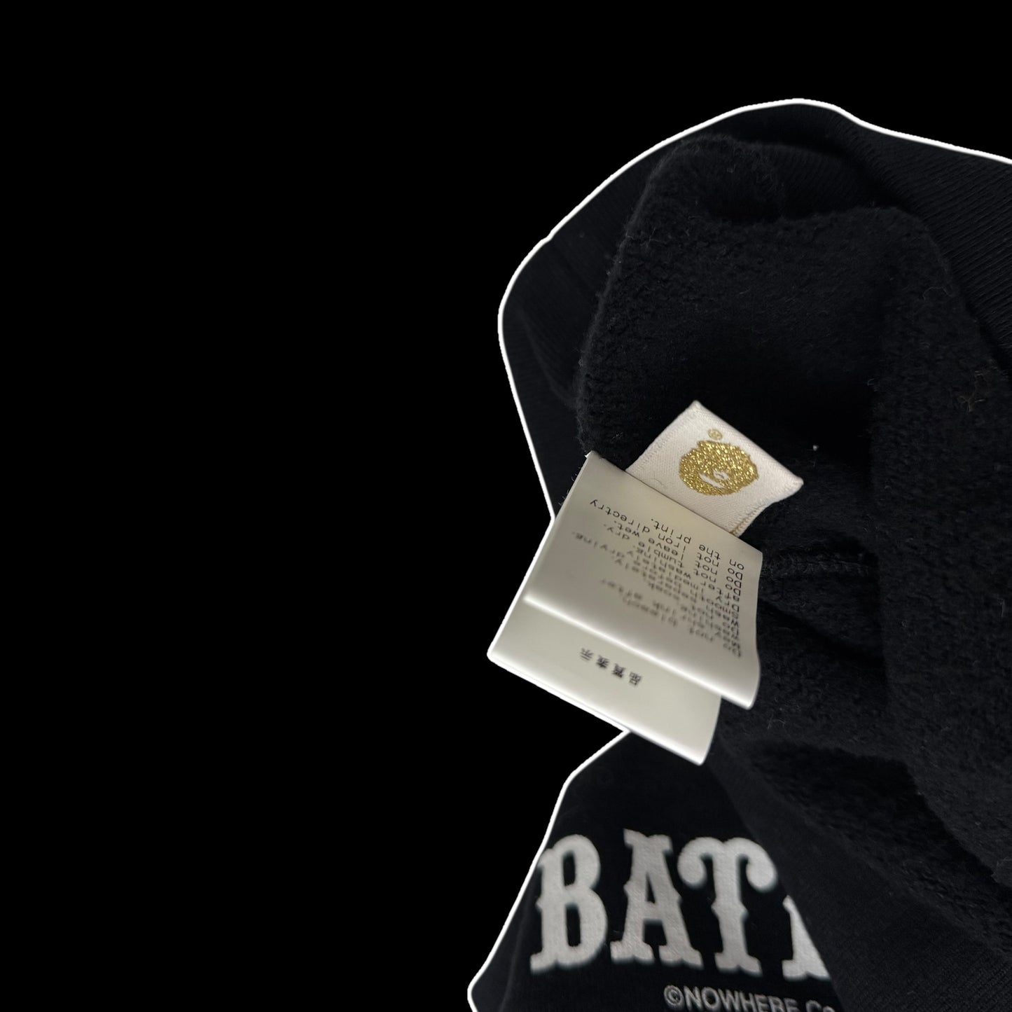BAPE (A Bathing Ape) 2014 Union Jack Ape Sweatshirt Black (Fits S-M)