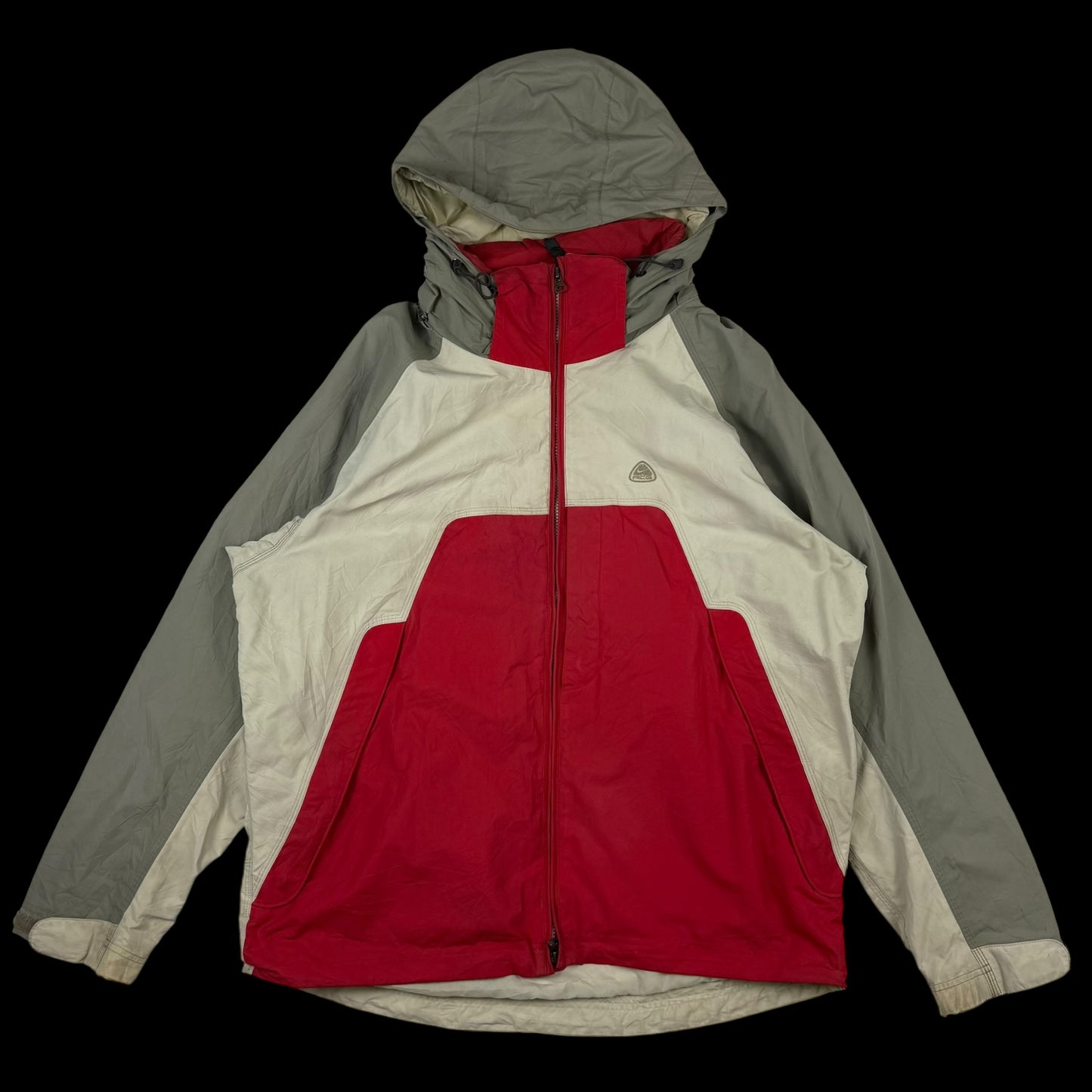 Nike ACG 00s Heavy Panelled Jacket Red/White/Grey (Fits L-XL)