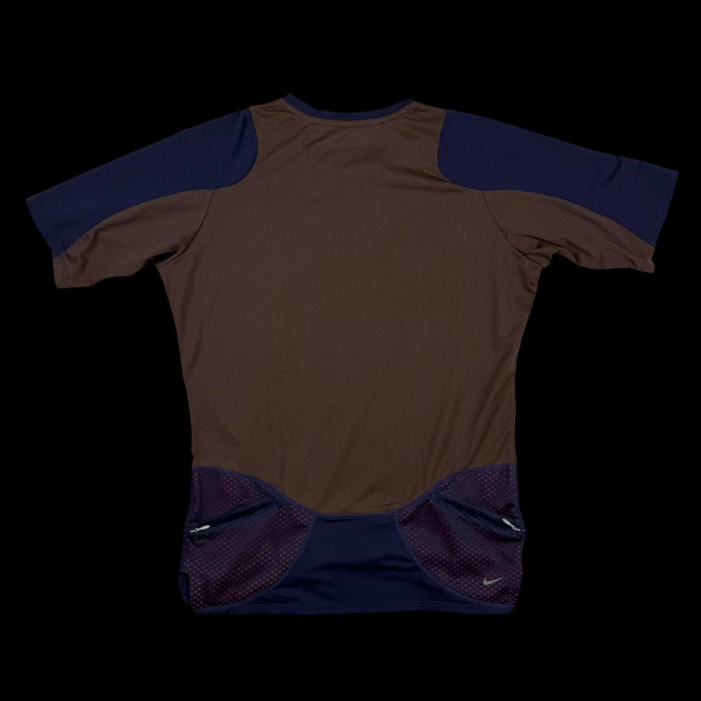 Nike x Undercover Gyakusou AW13 Dri-Fit T-Shirt Navy/Brown (Fits S-M)