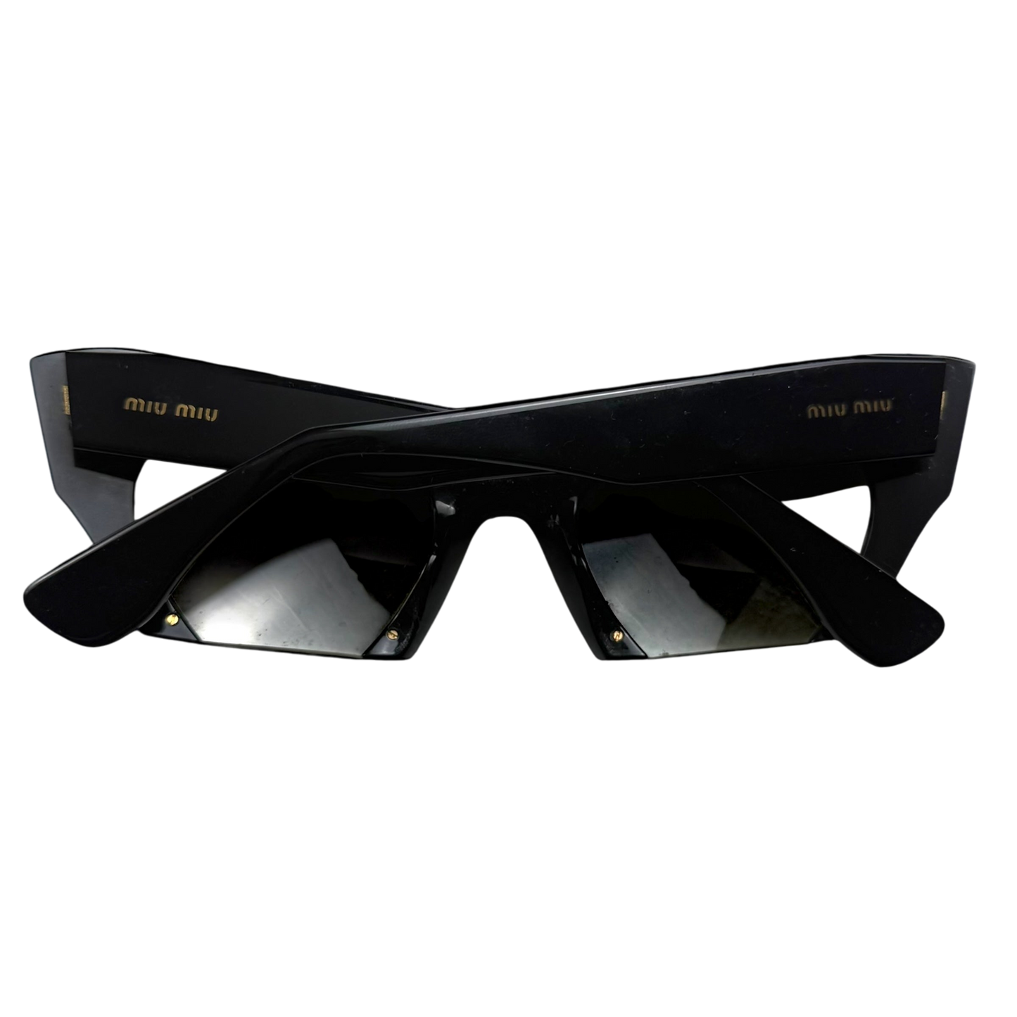 Miu Miu Rasoir Cat Eye Sunglasses Black