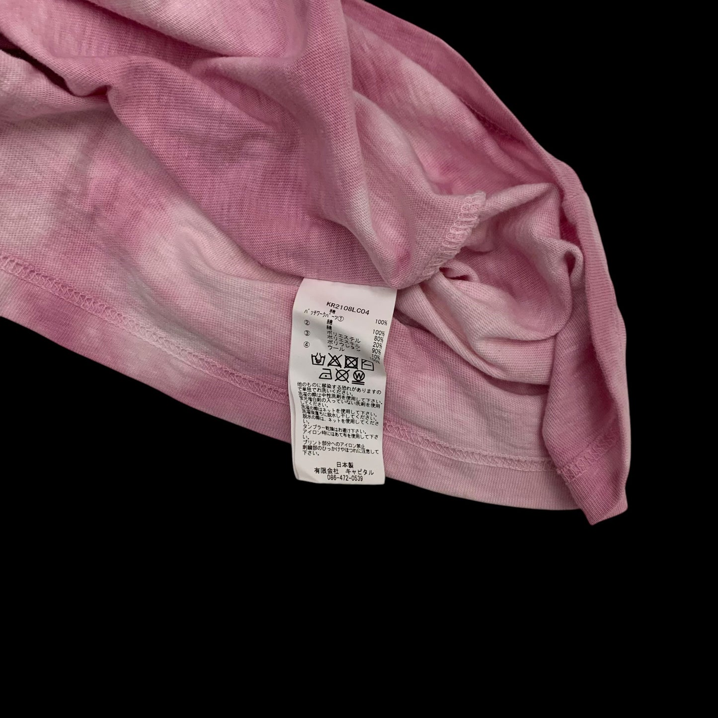 Kapital Dip Dye Nomad Patchwork Longsleeve Pink