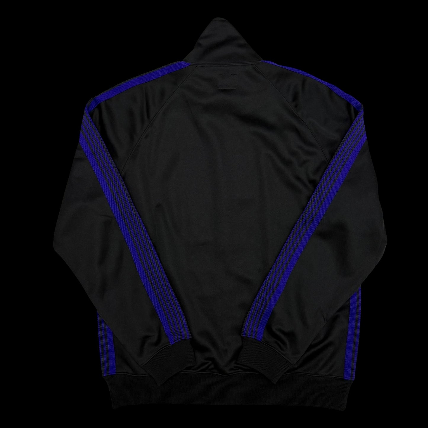 Needles Poly Smooth Track Jacket Black / Purple (Size L)