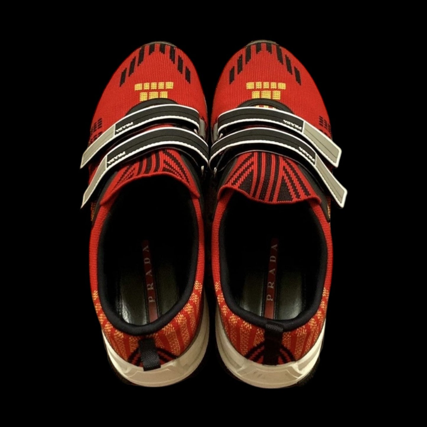 Prada SS18 Crossection Knit Sneaker Red (fits US10-11)