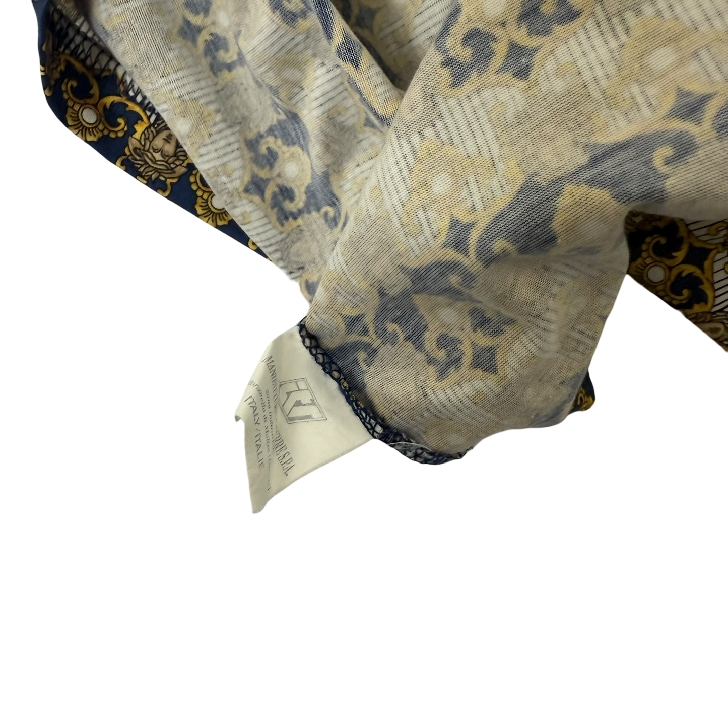 Versus Gianni Versace Medusa Head Full Print Polo T-Shirt (Fits L-XL)