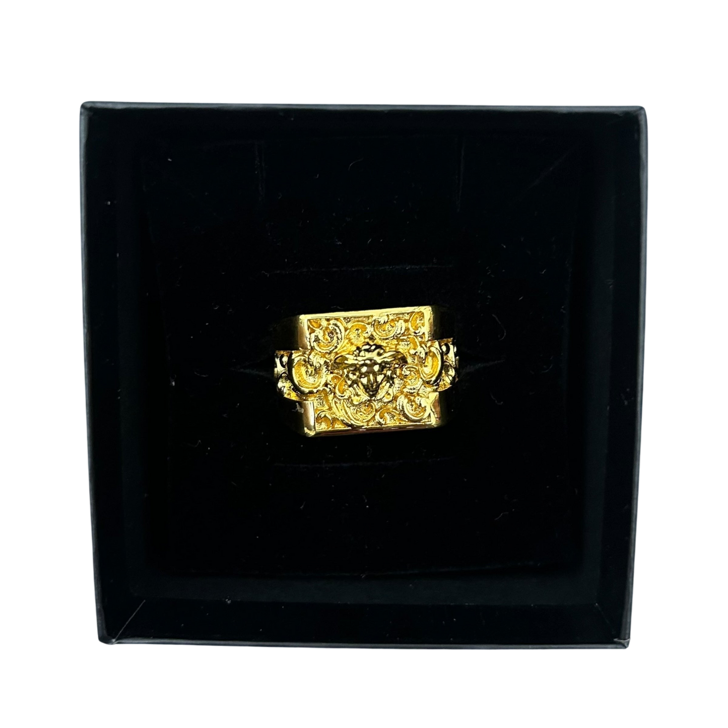 Versace Medusa Square Ring Gold